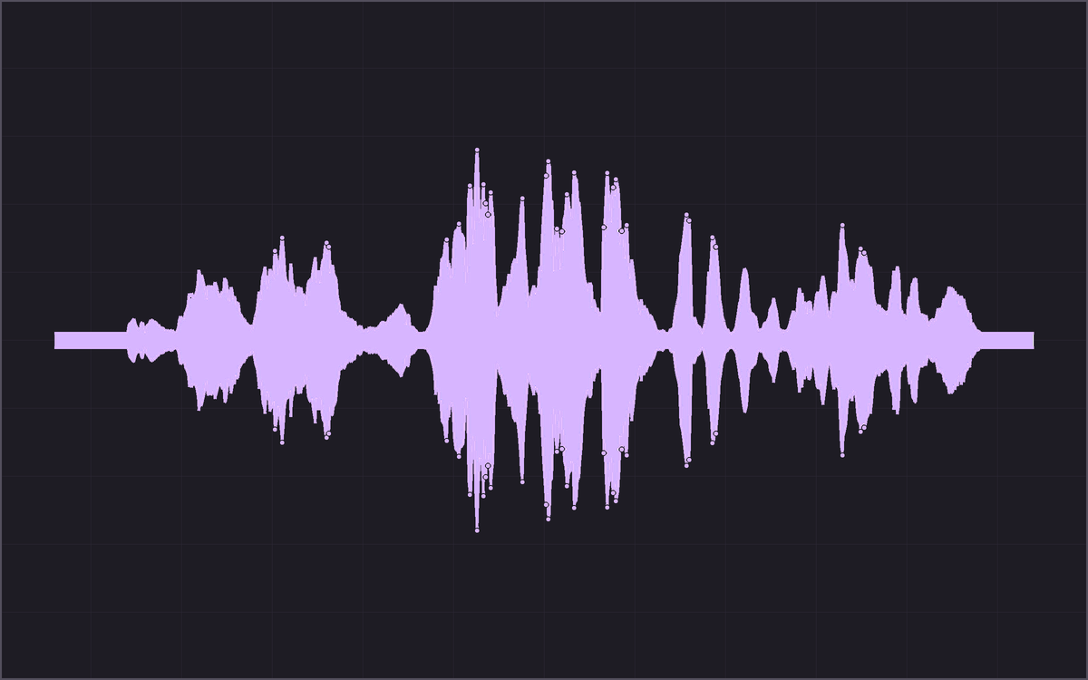 Dynamic visual audio waveform schematic score for Seaboard Prelude